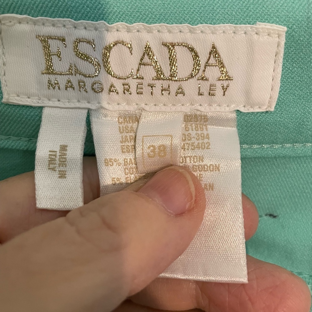 ESCADA Women's Vintage Y2K High waisted Slim Straight Pant 38‎ MEDIUM - Picture 7 of 7